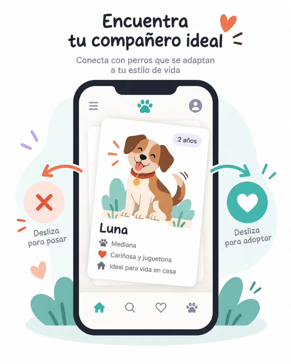 Perfil de Luna lista para adoptar